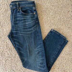 American Eagle Outfitters Men's Skinny Jeans - Dark Blue